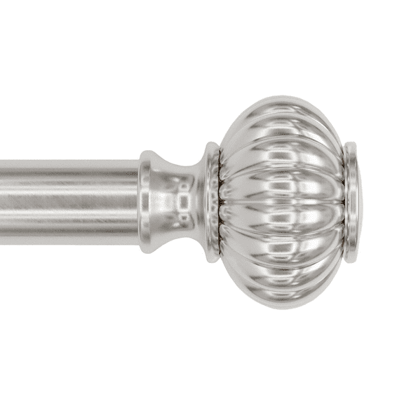 Better Homes & Gardens 1" Plated Pewter Knob, 120-180", Single Curtain Rod Set