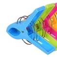 thumbnail image 3 of Pinzas para toallas de playa ECROCY paquete de 8 pinzas grandes colores verde azul amarillo rojo rosa, 3 of 3