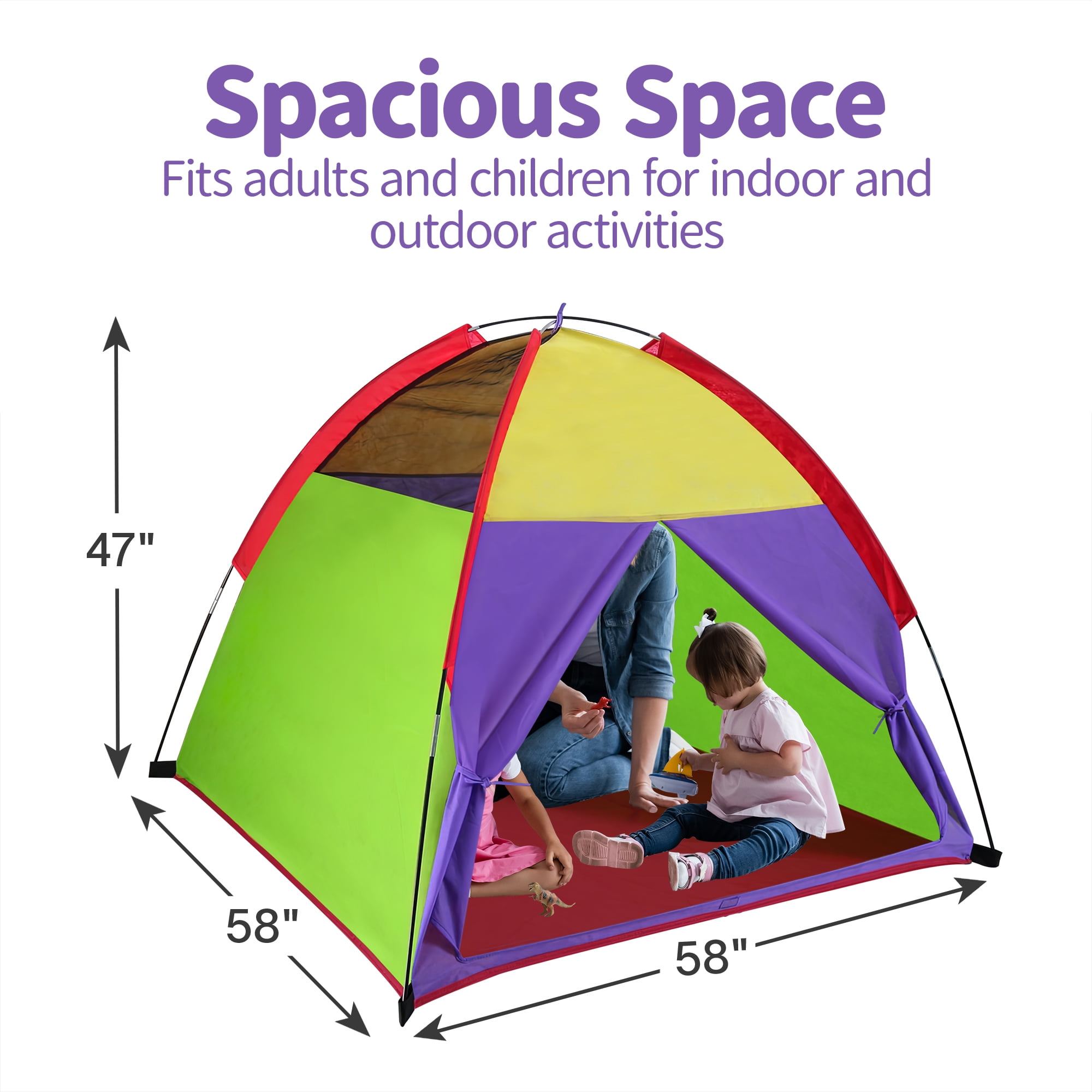 Kids Play Tent Playhouse For Children Pop Up Large Size Walmart