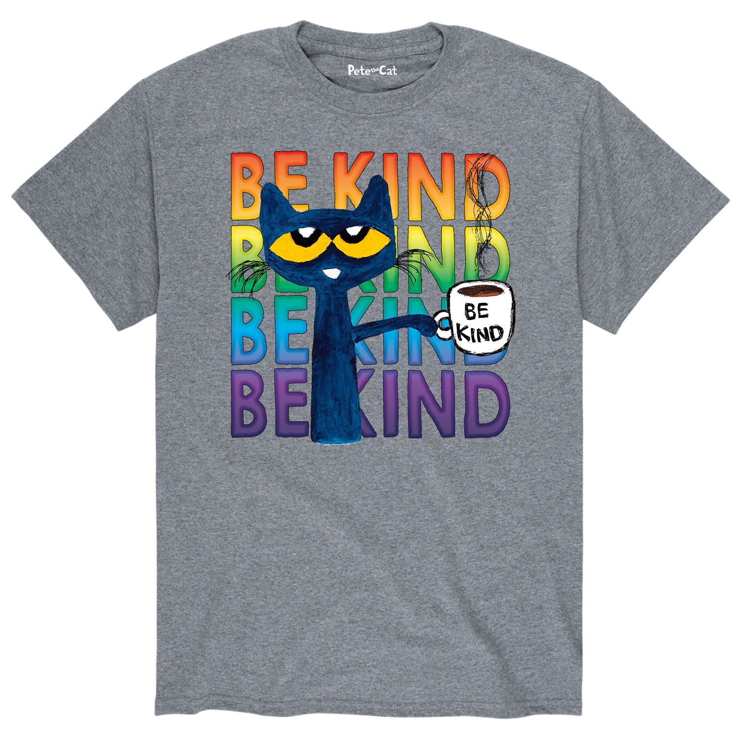 Buy Pete The Cat Be Kind Coffee Mens Short Sleeve Graphic TShirt