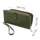 thumbnail image 2 of Cartera de mujer Monedero portátil Cartera de cuero Monedero con cremallera Monedero compacto para viajes, 2 of 5