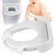 thumbnail image 1 of Asiento De Entrenamiento Para Ir Al Baño, Asiento De Inodoro Universal Ergonómico Antisalpicaduras De Orina Suave Para Niños Con Mango Antideslizante, Material PP De, 1 of 7