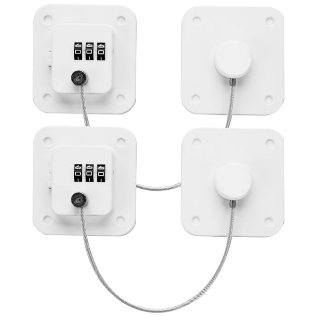 2pcs Refrigerator Locks Refrigerator Door Locks Fridge Locks Freezer Combination Locks
