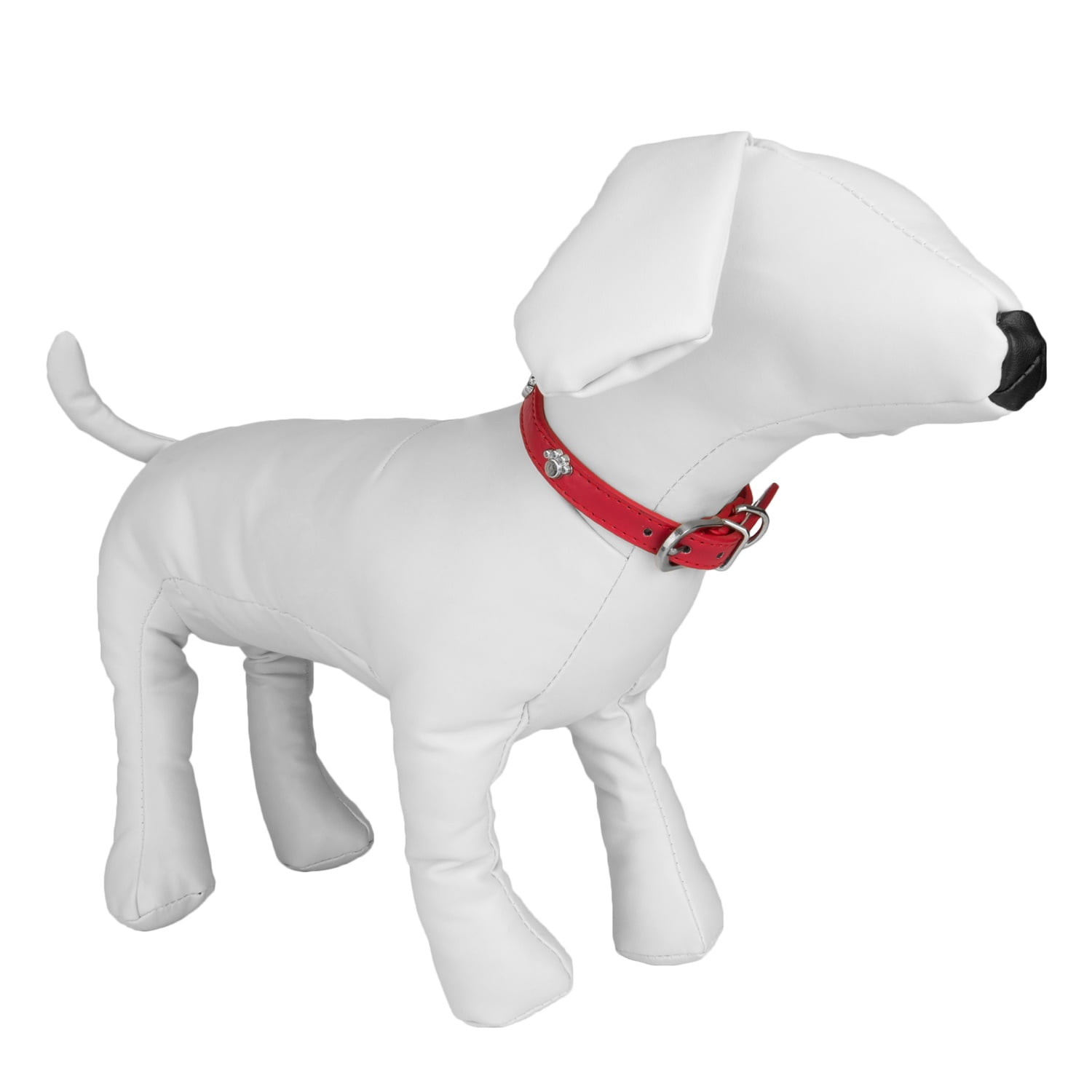 CUECUEPET Adjustable Dog Collar with Embellished Paw Bling Charms [Multiple Sizes]