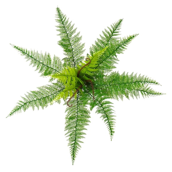 Artificial Fern Plant, Realistic Persian Greenery for Aquarium, Terrarium, Home Garden, And Balcony Decor, Soft Flexible Leaves, 1 Bunch of Artificial Flowers
