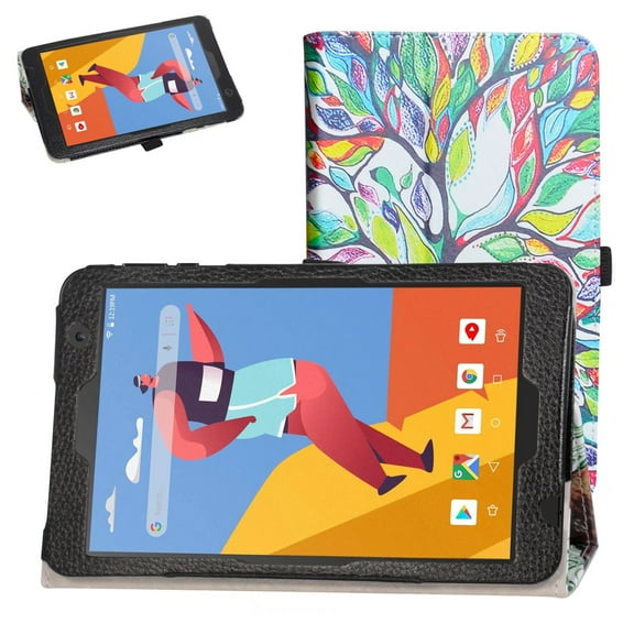 Labanema 8" VANKYO MatrixPad S8 Tablet Case, PU Leather Folio Stand Protective Case, Cover for 8" VANKYO MatrixPad S8 Tablet (Love Tree)