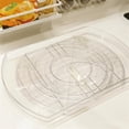 thumbnail image 2 of Plato giratorio para refrigerador, organizador de plato giratorio cuadrado para gabinete de refrigerador, despensa, 1 paquete - Transparente, 2 of 5