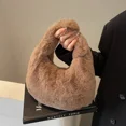 thumbnail image 2 of Bolso de mano Mao Mao, bolso de mano de moda para mujer, bolso de mano versátil para llevar a mano, bolso de felpa para otoño e invierno, 2 of 5