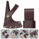 thumbnail image 1 of 1 Set Leather Axe Sheath Hacha Axe Head Outdoor Protection, 1 of 2