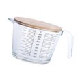 thumbnail image 1 of 1 taza medidora de vidrio resistente al calor, taza medidora graduada, 1 of 6