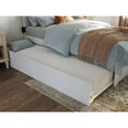 thumbnail image 2 of AFI Canyon Twin XL Wood Platform Bed with Footboard & Twin XL Trundle in White, 2 of 6