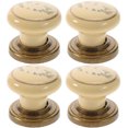 thumbnail image 1 of HINTRMENT 4Pcs Knobs for Kitchen Cabinets Khaki Zinc Alloy Simple Design Durable Use, 1 of 6