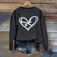 thumbnail image 5 of Valentines Sweatshirts for Women Fleece Crewneck Pullover Tops Long Sleeve Love Heart Shirts Warm Casual Hoodies Fashion Trendy Tees Graphic Lover Gift Holiday Outfits for Women, 5 of 5