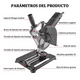 thumbnail image 4 of Soporte Para Esmeril Angular Ajustable Base De La Herramient negro, 4 of 5