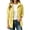 Yellow, variant on Winter Fleece Coats for Women Plus Size Turndown Collar Long Sleeve Solid Color Thick Velvet Warm Coat Winter Sports Casual Jacket Outerwear with Pockets