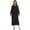 A, variant on Womens Long Sleeve Bathrobe Nightgowns Soft Zip up Cotton Night Shirts Sleepwear Robe Night Gown Sleep Shirt Pajama Dress S-2XL
