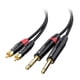 thumbnail image 1 of Cable de audio Matters Dual TS de 1/4 pulgadas a Dual RCA de 1,8 m, 1 of 7