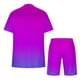 thumbnail image 5 of Mens Pantalones Casuales Cuello Redondo Impresión de Manga Corta Blusa Y Pantalones Cortos Traje, Pantalones de Traje para Hombres, 5 of 5
