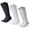 B03-black/White/Light Gray, variant on Performance 15-20mmHg Knee High Compression Socks 3 Pairs for Trail Running Hiking Outdoor Fitness