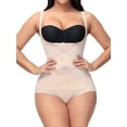 thumbnail image 5 of Xuanfei Women Adjustable Shoulder Strap Tummy Control Leotard, 5 of 8