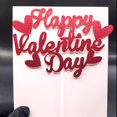 thumbnail image 2 of Paquete de 10 adornos para tartas con purpurina roja, feliz día de San Valentín, 2 of 9