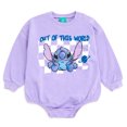 thumbnail image 3 of Disney Lilo & Stitch French Terry Bubble Romper Oversized Bodysuit and Hat Newborn to Infant, 3 of 5