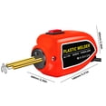 thumbnail image 3 of Soldador de plastico Kit de reparación de parachoques de coche, máquina de soldadura de plástico, grapadora caliente de 100W (EE. UU.), Rojo, 3 of 5