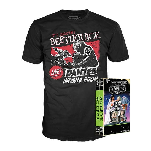 Funko VHS Packaged T-Shirt : Beetlejuice - Black XL