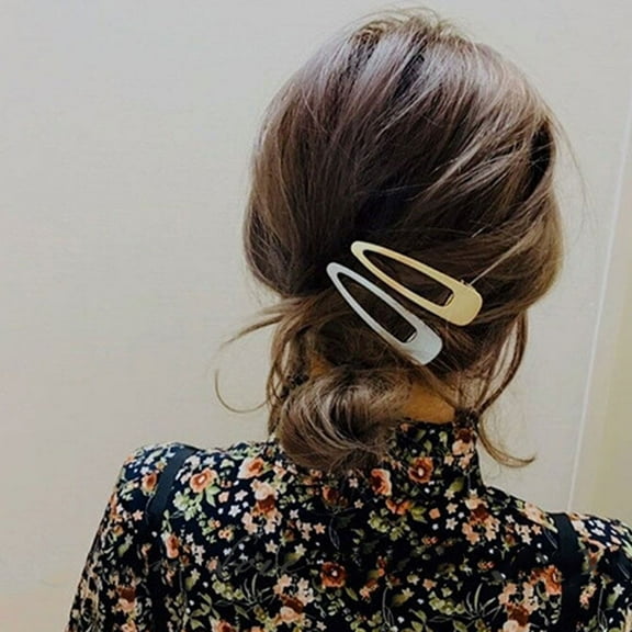 GOOHOCHY  3 Pcs Duckbill Clip Hollow Out Hair Clips Rose Golden