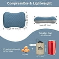 thumbnail image 7 of OUTSKIRT Ultra-Light Camping Pillow, 2-in-1 Inflatable Pillow for Camping, Backpacking Pillow with Removable Cover, Blue, 7 of 7
