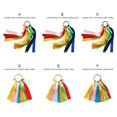 thumbnail image 2 of Children Gymnastic Wood Ring Ribbon Professional Reusable Dancing Rope Training Practise Sports Gears Accessories 50cm with 4 Bells, 2 of 8