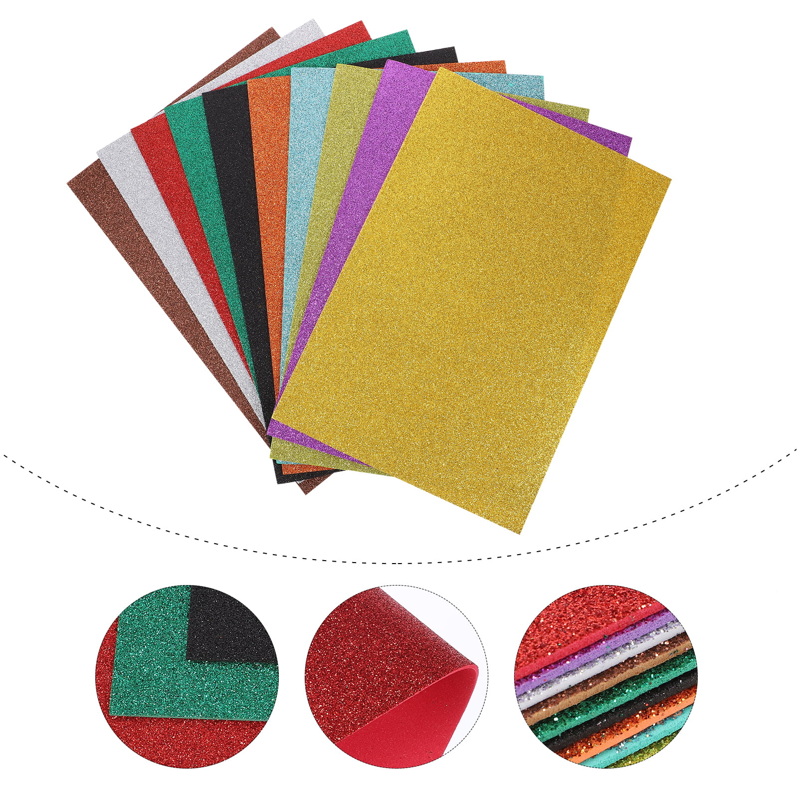 Sheets Craft Crafts Foam Sheets Thin Paperthick Squares Colored Evaglitter  Crafts Assorted Colors 