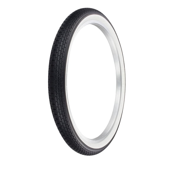 OG LOWRIDER Bicycle Wire Bead Tire in size 24 X 2.125 Black/White Brick Tread Tire G-5009