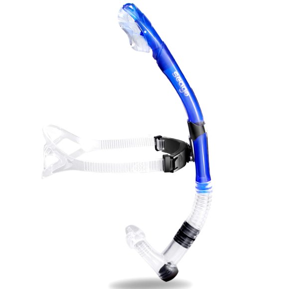 Seago Swim Snorkel para natación de regazo, parte superior seca, snorkel para nadador frontal para adultos y jóvenes, equipo de snorkel, equipo de entrenamiento de natación en piscina y aguas abiertas