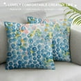 thumbnail image 3 of ONETECH Printed Rain Drops Decorative Square  Throw Pillow Cover - Home Decor for Couch, Sofa, Blue, 3 of 5