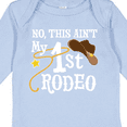 thumbnail image 4 of Inktastic No, This Ain't My 1st Rodeo Cowboy Hat and Lasso Boys or Girls Long Sleeve Baby Bodysuit, 4 of 5