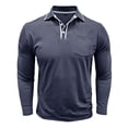thumbnail image 4 of pstuiky Camisas suaves de manga larga para hombre, Cárdigan informal de manga larga con botones y bolsillo para hombre Tops de hombre l, 4 of 7