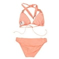 thumbnail image 2 of bar III Womens Halter Triangle 2 Piece Bikini, Orange, X-Small, 2 of 2