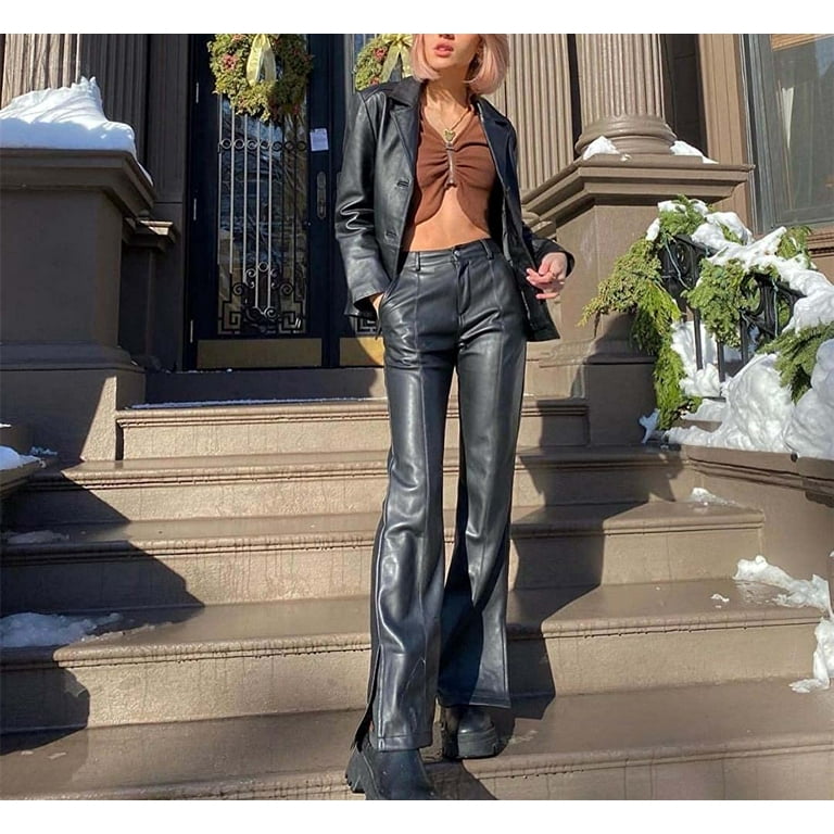 90s leather deals pants