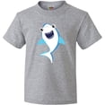 thumbnail image 3 of Inktastic Cute Shark, Little Shark, Blue Shark Youth T-Shirt, 3 of 5