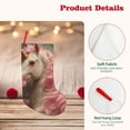 thumbnail image 4 of Goofa Haired White Horse for Christmas Stockings, 18inch Xmas Hanging Stocking Decorations for Christmas Party Family Decor, 4 of 7