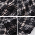 thumbnail image 7 of Aobny Pocket Mens Tshirt Plaid Chambray T-Shirt Polos Big & Tall Collared Long Sleeve T-Shirts for Man,Black,L, 7 of 7