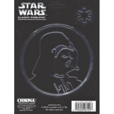 Painted Side Emblems - Star Wars Darth Vader Chrome Emblem