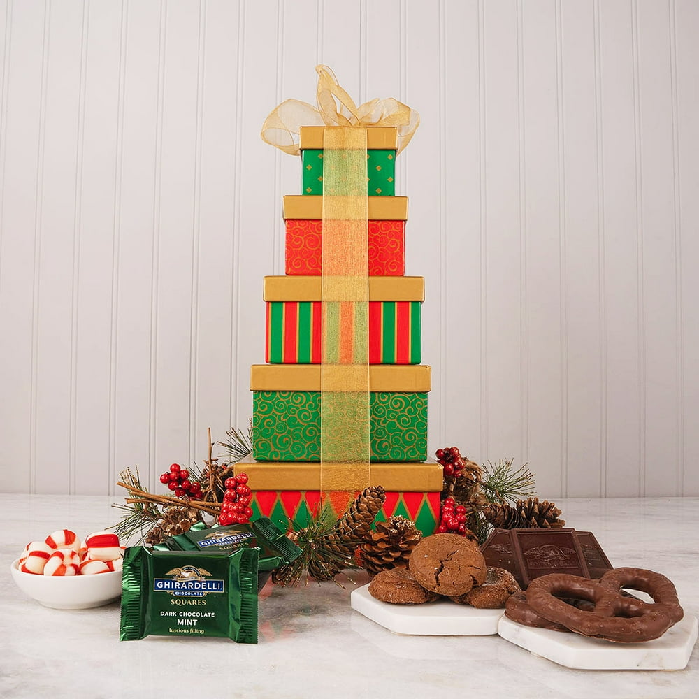 Have a Sweet Holiday Gift Tower, 5 boxes