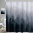 thumbnail image 1 of Riyidecor Juego de cortinas de ducha para hombre de tela gótica oscura para baño de 72.0 x 72.0 in, árbol natural, espeluznante montaña, bosque brumoso, cortina de baño al aire libre, accesorios de ba, 1 of 5