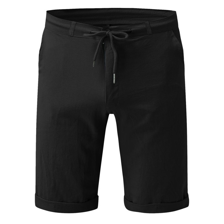 eczipvz Mens Shorts Men's Workout Running Shorts Lightweight Gym Shorts for  Men with Zipper Pockets Black,XL