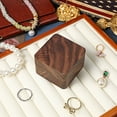 thumbnail image 2 of Ring Box Wood Ring Box Ring Holder Engagement Ring Box Wedding Ring Box Small Wood Box For Jewelry Display, 2 of 8
