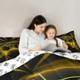thumbnail image 5 of jejeloiu Console Game Lovers Queen Comforter Set,Neon Orange Gamepad Bedding Sets,Modern Video Games Bedding Comforter Set For Boys Teens,Ultra Soft Home Decor Reversible,3 Pieces, 5 of 8