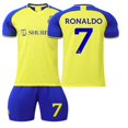 thumbnail image 1 of BEMS-2223 Liga Premier Saudita No. 7 Conjunto de traje de fútbol Ronaldo No. 7 Traje de camiseta para niños Traje de fútbol-22, 1 of 3