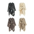 thumbnail image 3 of Oversized Sweater Shawls Elegant Layering Shawl Stylish Lattices Cardigan Shawl, 3 of 15